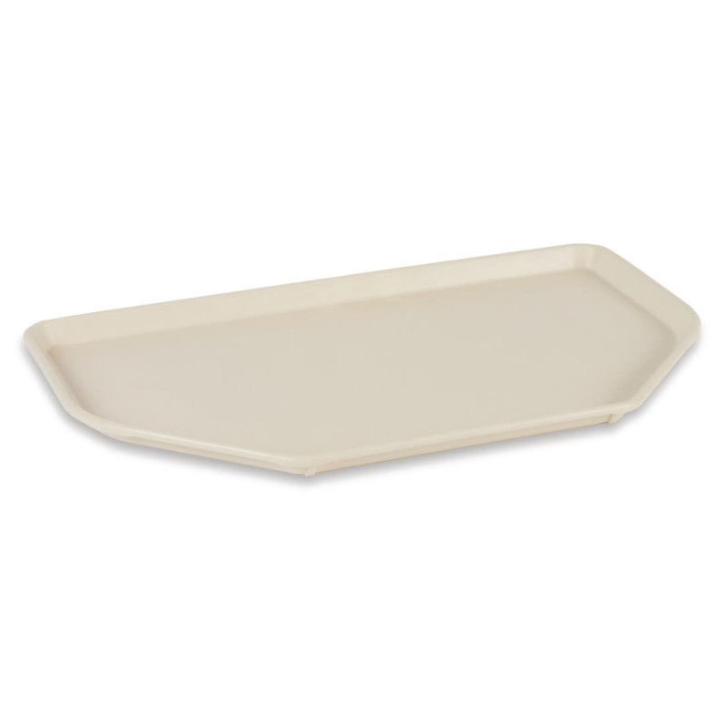 Vassoio da servizio in poliestere trapezoidale 500x325mm beige - Roltex - Fourniresto Vassoio da servizio in poliestere trapezoidale 500x325mm beige - Roltex - Fourniresto