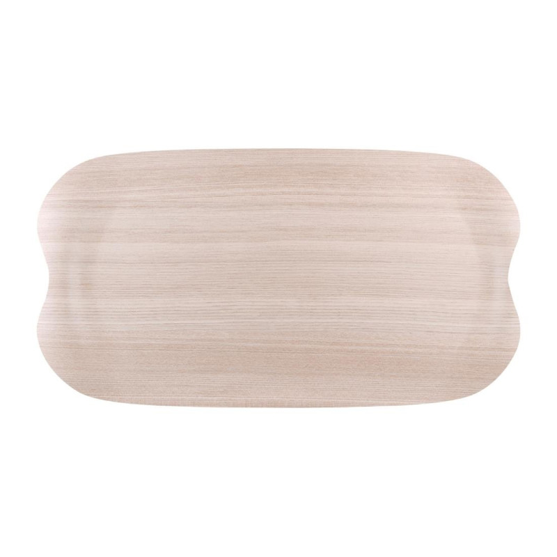 Vassoio da servizio Wave 43x23cm in legno chiaro venato - Roltex - Fourniresto Vassoio da servizio Wave 43x23cm in legno chiaro venato - Roltex - Fourniresto