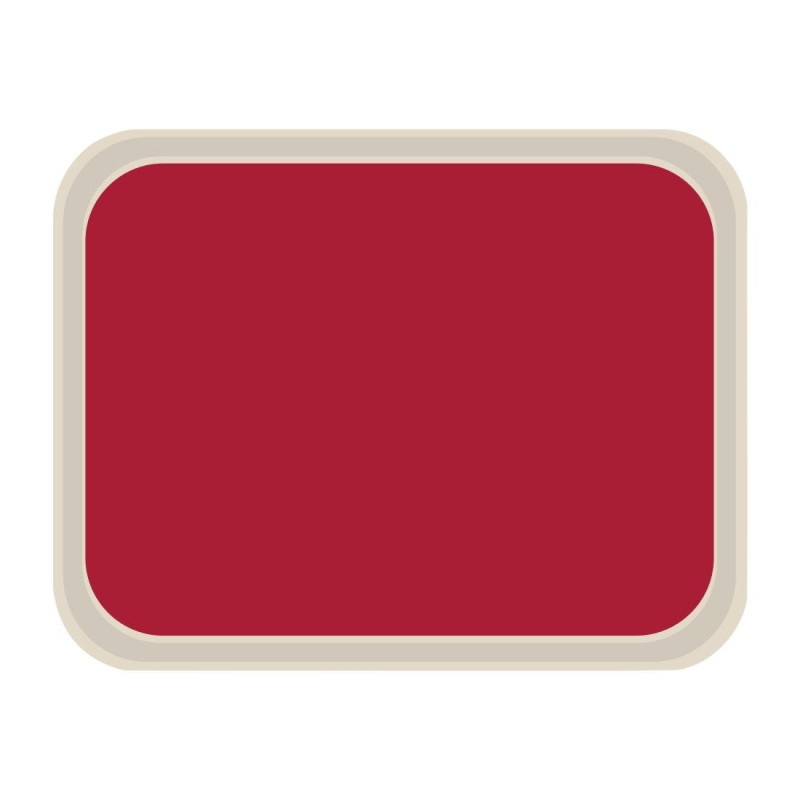 Vassoio da servizio in poliestere standard 470x360mm rosso - Roltex - Fourniresto Vassoio da servizio in poliestere standard 470x360mm rosso - Roltex - Fourniresto