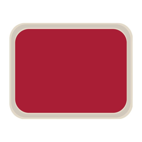 Vassoio da servizio in poliestere standard 470x360mm rosso - Roltex - Fourniresto