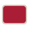 Vassoio da servizio in poliestere standard 470x360mm rosso - Roltex - Fourniresto
