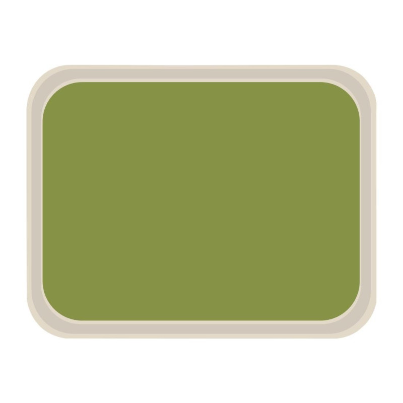 Vassoio da servizio in poliestere standard 470x360mm verde - Roltex - Fourniresto Vassoio da servizio in poliestere standard 470x360mm verde - Roltex - Fourniresto