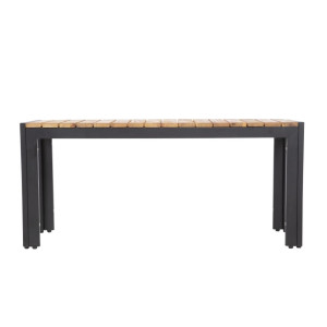 Panche in acciaio e acacia 100 cm - Set da 2 - Bolero - Fourniresto