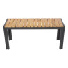 Panche in acciaio e acacia 100 cm - Set da 2 - Bolero - Fourniresto