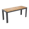 Panche in acciaio e acacia 100 cm - Set da 2 - Bolero - Fourniresto