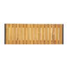 Panche in acciaio e acacia 100 cm - Set da 2 - Bolero - Fourniresto