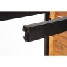Panche in acciaio e acacia 100 cm - Set da 2 - Bolero - Fourniresto