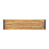 Panche Industriali in Acciaio e Acacia 160 cm - Set di 2 - Bolero - Fourniresto