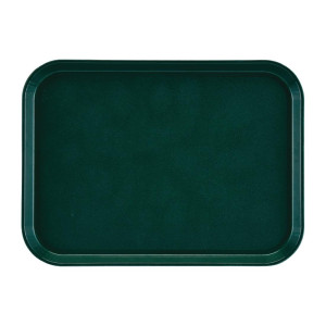 Piatto rettangolare antiscivolo in fibra di vetro EpicTread verde 415mm - Cambro - Fourniresto