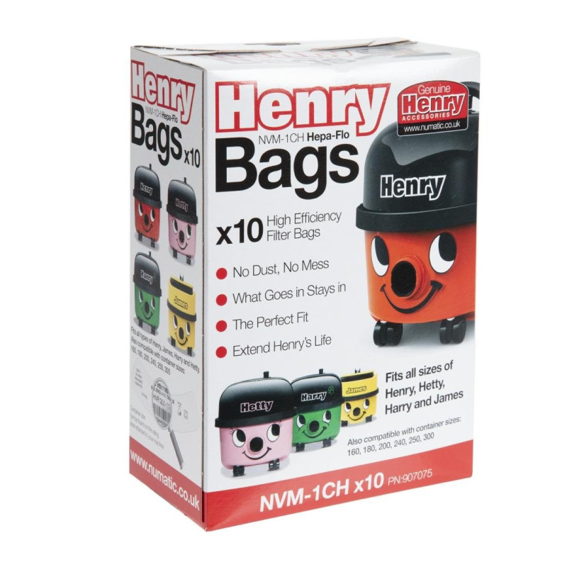 Sacchetti aspirapolvere Henry - Pacco da 10 - FourniResto - Fourniresto Sacchetti aspirapolvere Henry - Pacco da 10 - FourniResto - Fourniresto