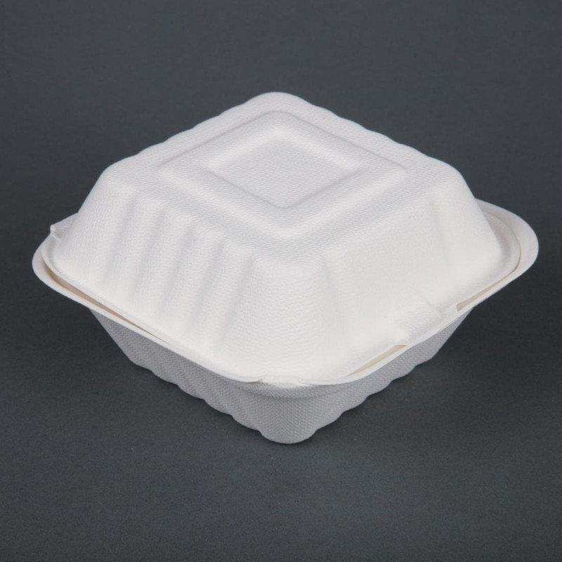 Scatole per hamburger compostabili - L 149 mm - Confezione da 500 - Fiesta Green Scatole per hamburger compostabili - L 149 mm - Confezione da 500 - Fiesta Green