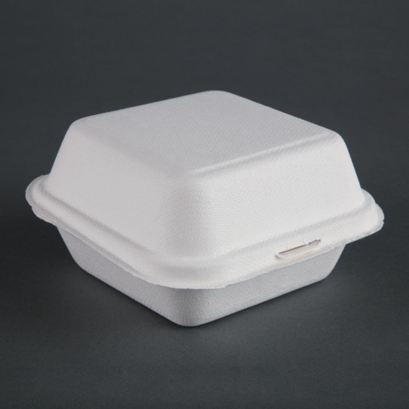Scatole per hamburger compostabili - P 153mm - Confezione da 500 - Fiesta Green Scatole per hamburger compostabili - P 153mm - Confezione da 500 - Fiesta Green