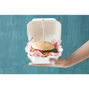 Scatole per hamburger compostabili - P 153mm - Confezione da 500 - Fiesta Green
