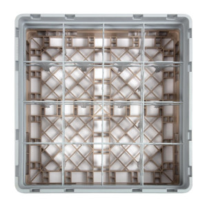 Scaffale per bicchieri 16 scomparti Camrack beige - L 500 x P 500mm - Cambro