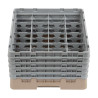 Scaffale per bicchieri 16 scomparti Camrack beige-L 500 x P 500mm - Cambro