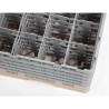 Scaffale per bicchieri 16 scomparti Camrack beige-L 500 x P 500mm - Cambro