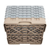 Scaffale per bicchieri 16 scomparti Camrack beige-L 500 x P 500mm - Cambro