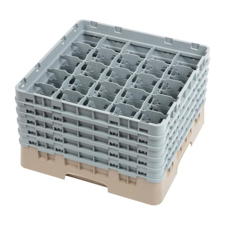 Scaffale per bicchieri 25 scomparti Camrack beige-500x 500mm - Cambro