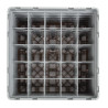 Scaffale per bicchieri 25 scomparti Camrack beige-500x 500mm - Cambro