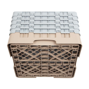 Scaffale per bicchieri 25 scomparti Camrack beige-500x 500mm - Cambro