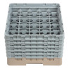 Scaffale per bicchieri 25 scomparti Camrack beige - L 500 x L 500mm - Cambro