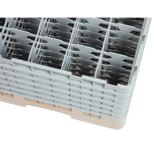 Scaffale per bicchieri 25 scomparti Camrack beige - L 500 x L 500mm - Cambro