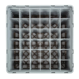 Scaffale per bicchieri 36 scomparti Camrack beige - L 500 x P 500mm - Cambro