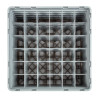 Scaffale per bicchieri 36 scomparti Camrack beige - L 500 x P 500mm - Cambro