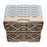 Scaffale per bicchieri 36 scomparti Camrack beige - L 500 x P 500mm - Cambro