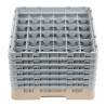 Scaffale per bicchieri 36 scomparti Camrack beige 500 x 500 mm - Cambro