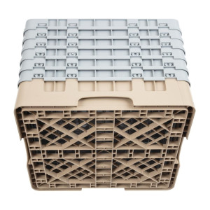 Scaffale per bicchieri 36 scomparti Camrack beige 500 x 500 mm - Cambro