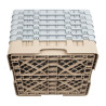 Scaffale per bicchieri 36 scomparti Camrack beige 500 x 500 mm - Cambro