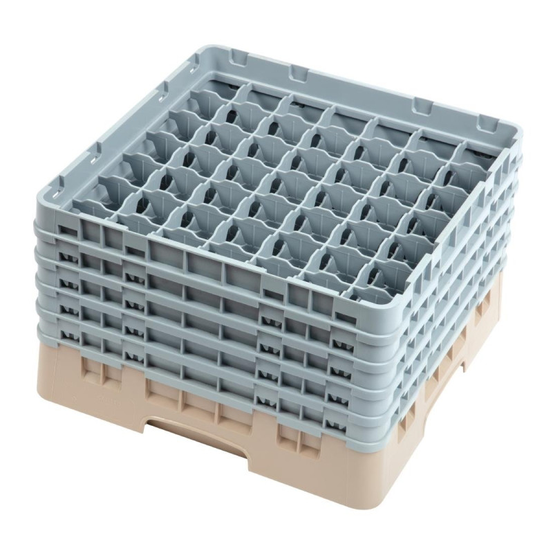 Scaffale per bicchieri 49 scomparti Camrack beige-L 500 x P 500mm - Cambro - Fourniresto Scaffale per bicchieri 49 scomparti Camrack beige-L 500 x P 500mm - Cambro - Fourniresto