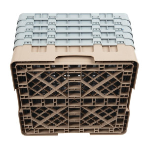 Scaffale per bicchieri 49 scomparti Camrack beige-L 500 x P 500mm - Cambro - Fourniresto