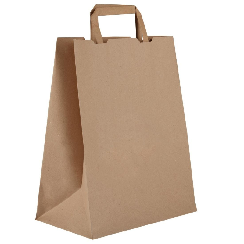 Grandi Sacchetti Compostabili in Carta Riciclata - P 250 mm - Lotto da 250 - Vegware Grandi Sacchetti Compostabili in Carta Riciclata - P 250 mm - Lotto da 250 - Vegware