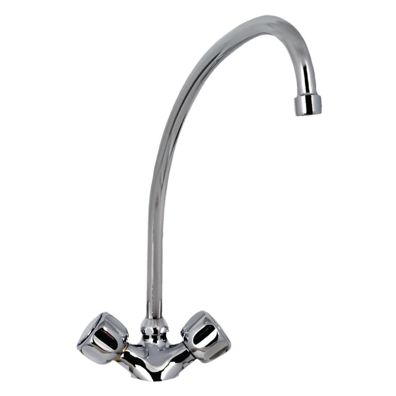 Rubinetto miscelatore monocomando standard a 2 rubinetti Col-L 200mm - FourniResto Rubinetto miscelatore monocomando standard a 2 rubinetti Col-L 200mm - FourniResto