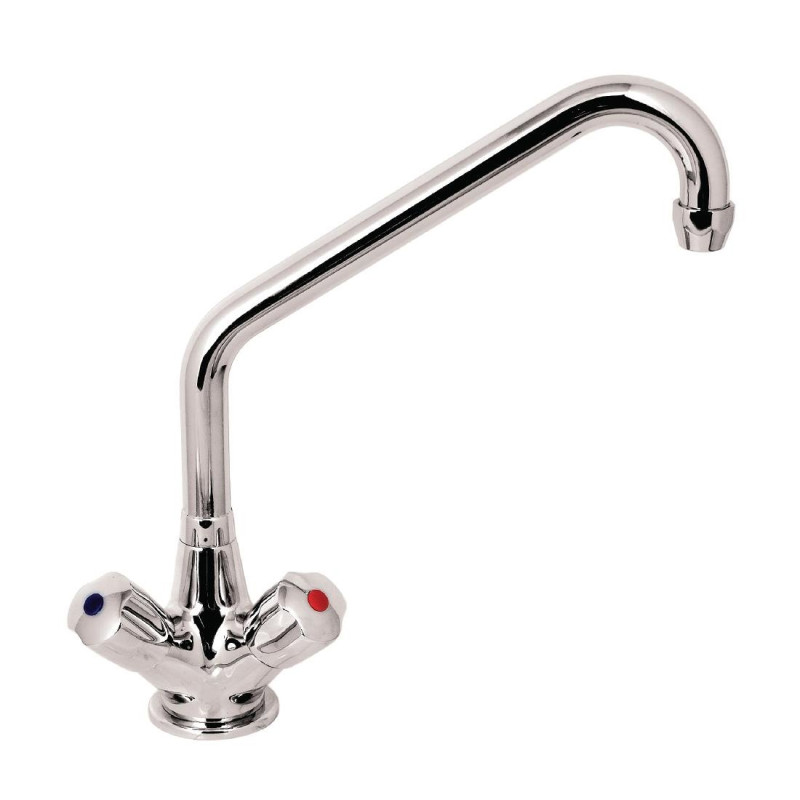 Rubinetto miscelatore monocomando modello pesante 19mm collo mobile - L 200mm - FourniResto Rubinetto miscelatore monocomando modello pesante 19mm collo mobile - L 200mm - FourniResto