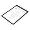 Proteggi-menu stile americano A5 a due ante nero - Olympia - Fourniresto