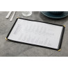 Proteggi-menu stile americano A4 a due ante nero - Olympia - Fourniresto