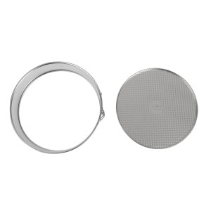 Stampo Rotondo a Cerniera in Ferro Bianco - Ø 280 mm - FourniResto