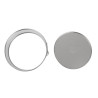 Stampo Rotondo a Cerniera in Ferro Bianco - Ø 280 mm - FourniResto