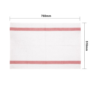 Strofinaccio ad uso intensivo - Rosso - 76 X 51cm - Vogue - Fourniresto