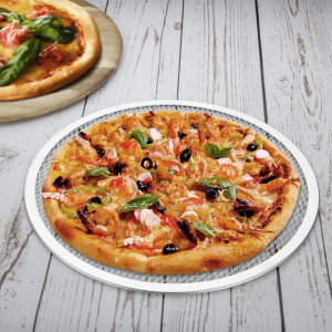 Piastra per pizza in alluminio - Ø 300 mm - Vogue - Fourniresto
