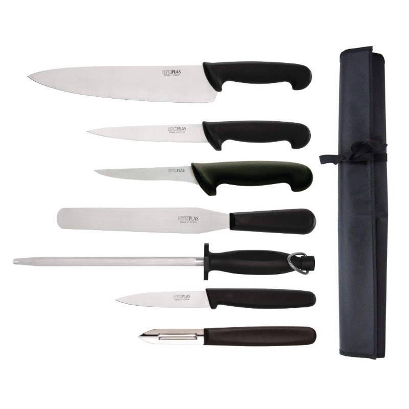 Set di coltelli per principianti con coltello da cucina da 265 mm - Hygiplas Set di coltelli per principianti con coltello da cucina da 265 mm - Hygiplas