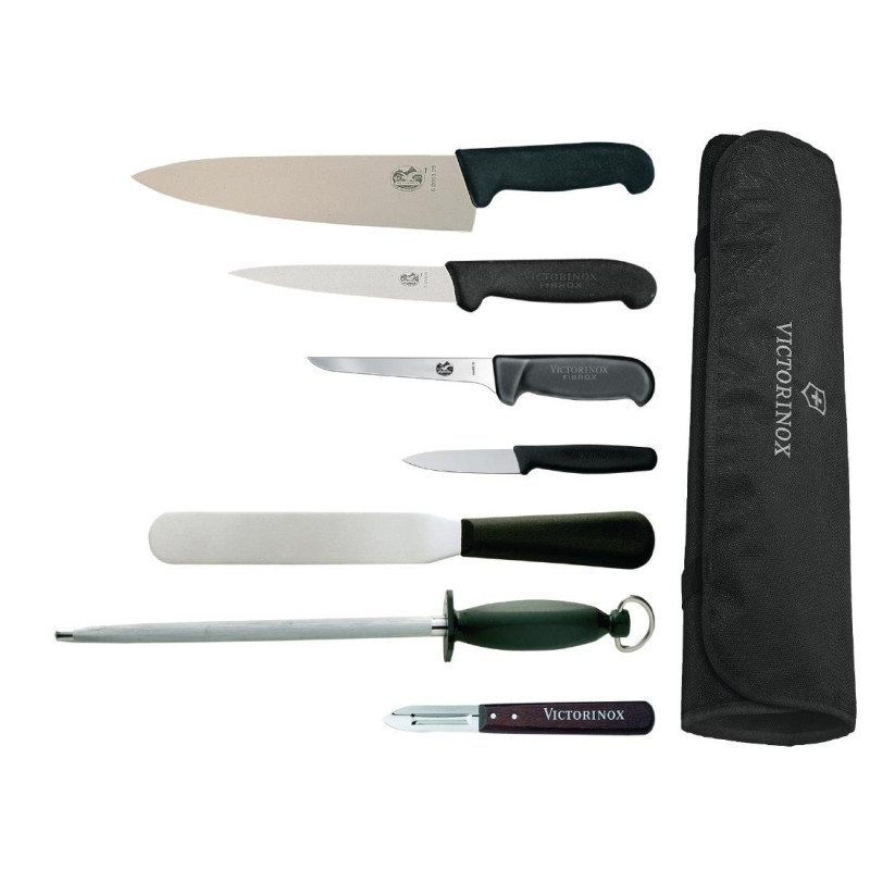 Set di coltelli con coltello da chef da 215 mm e custodia - Victorinox Set di coltelli con coltello da chef da 215 mm e custodia - Victorinox