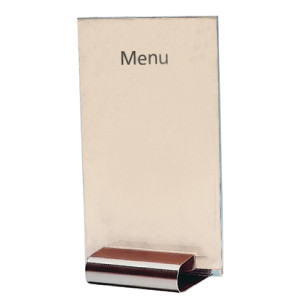 Porta-menu A5 in acciaio inossidabile - Olympia - Fourniresto