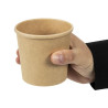 Sacchetti di zuppa Kraft microonde riciclabili da 350 ml - Lotto da 500 - Colpac