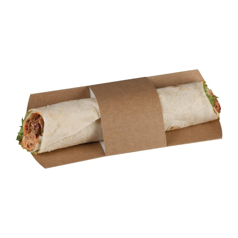 Astucci per tortilla Kraft compostabili - Confezione da 1000 - Colpac Astucci per tortilla Kraft compostabili - Confezione da 1000 - Colpac