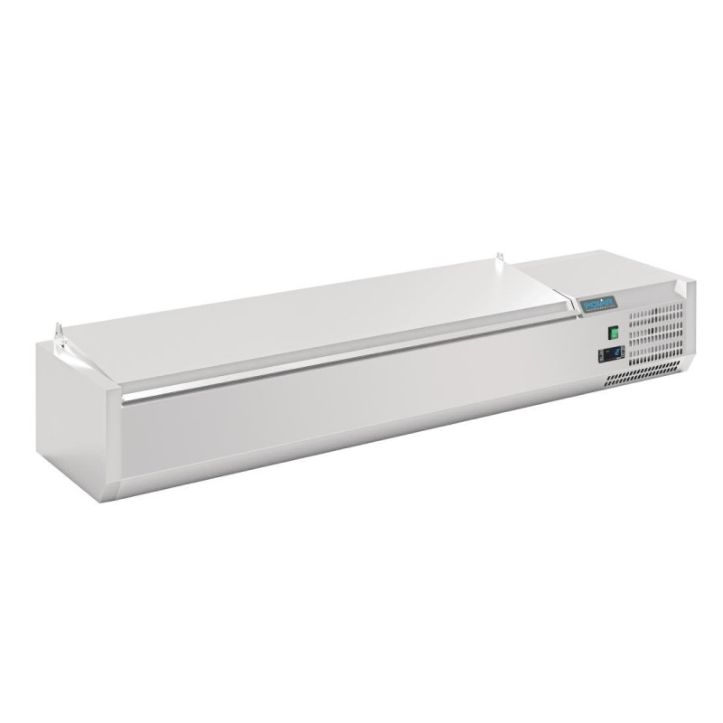 Saladette da banco con coperchio Serie G - 7 x GN 1/4 - Polar Saladette da banco con coperchio Serie G - 7 x GN 1/4 - Polar