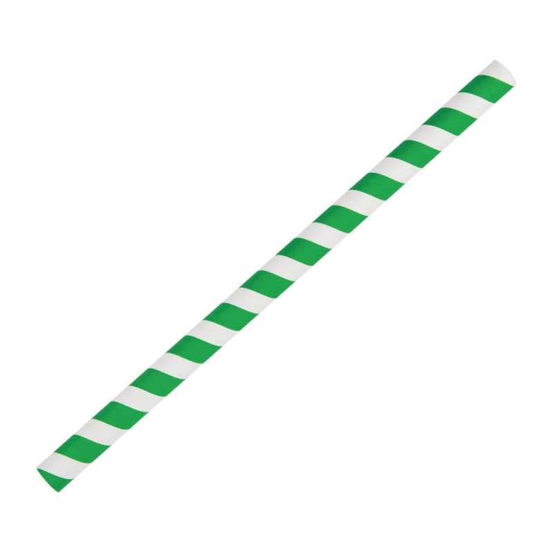 Cannuccia per frullati in carta - Verdi - L 210mm - Confezione da 250 - Fiesta Green Cannuccia per frullati in carta - Verdi - L 210mm - Confezione da 250 - Fiesta Green